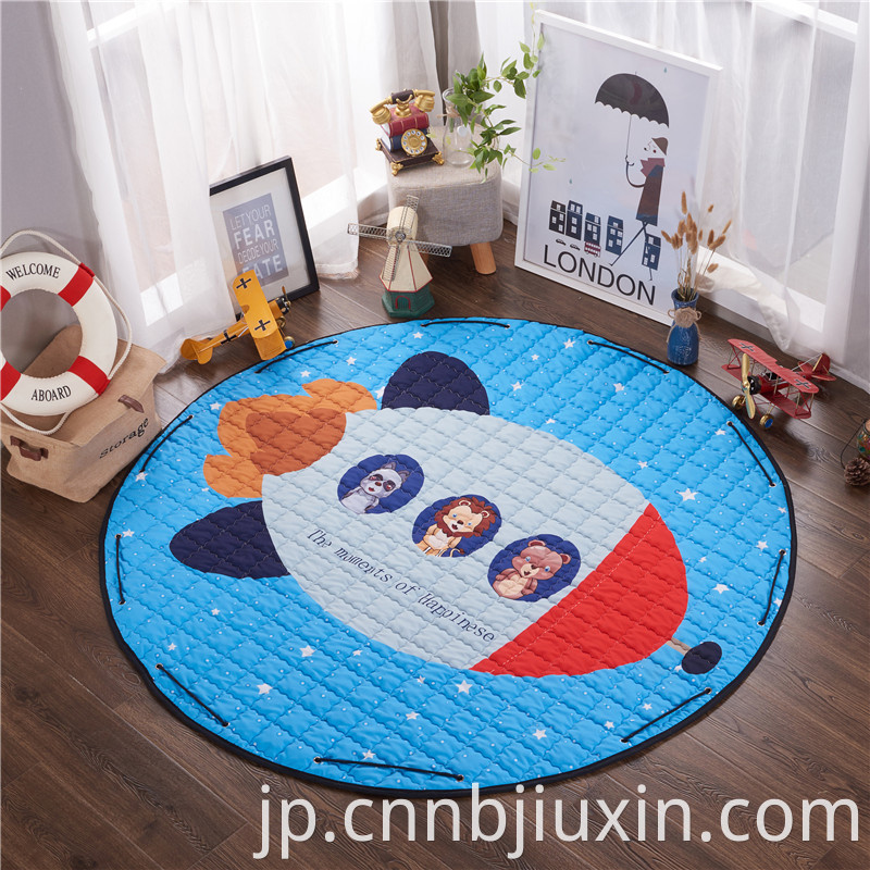 Printed Round Kids Toys Carpet 